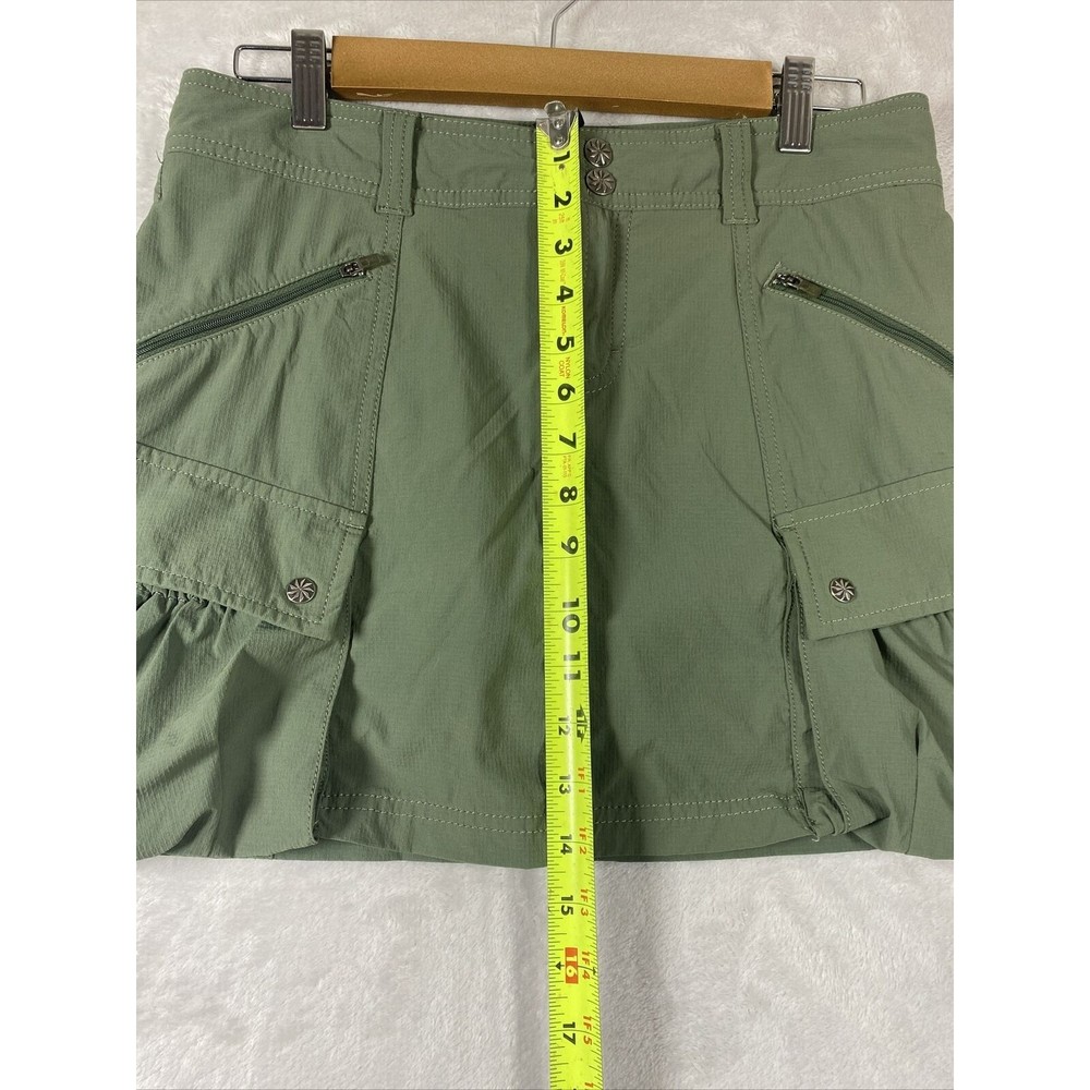 Athleta Womens Green Sport Pockets Tennis Golf Activewear Skorts Skirt 4 - Picture 8 of 9